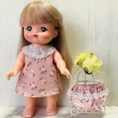 No.1907 メルちゃん　Aラインワンピース　パンツ付き