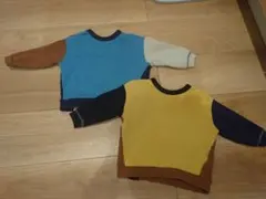 BREEZE/長袖トレーナー/90cm/双子コーデ/2点セット