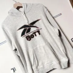 B1下）Reebok BOTT コラボ グレー パーカー フード付き