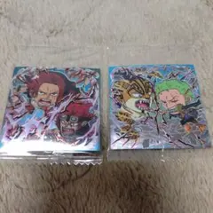 シャンクスVSキッド　ゾロVSルッチ ワンピース 大海賊シールウエハース SP