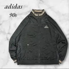 ゴ*ラ様 古着 adidas 90年代 ジップアップトラックジャケット襟ストライ