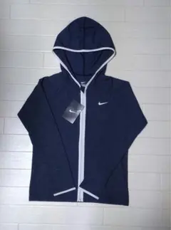 新品 ナイキ ガールズ UV フルジップ 長袖 ラッシュガード 130