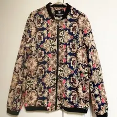 プリント柄 ペイズリー MA-1ジャケット　ブルゾン