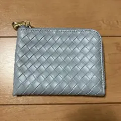 イントレチャート 二つ折り財布 ライトブルー