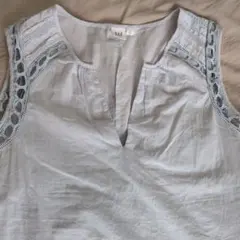 GAP ノースリーブ チュニック ライトブルー