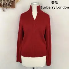 美品　Burberry London ケーブル　モヘヤ　タートルネック　ニット