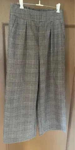 ワイドパンツ チェック柄　Lサイズ