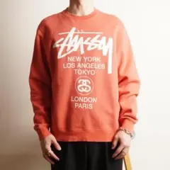 Stussy ワールドツアースウェット グラフィックプリント/IZ148 - メルカリ