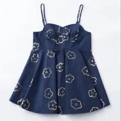 JACQUARD FLARE CAMI TUNIC (BLUE FLOWER) - メルカリ