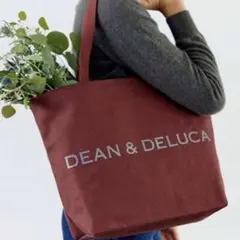 DEAN & DELUCA チャリティートートバッグ　レッドビーンズ　Lサイズ