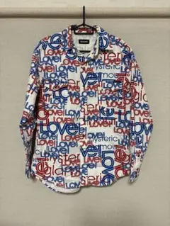 良品✨ヒステリックグラマー ✨総柄シャツ 七分袖 FREE サイズ 日本製 