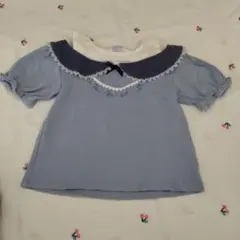 アクシーズファム　キッズ　オフショルダー レース　丸襟　半袖　カットソー