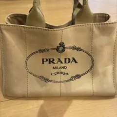 PRADAプラダCANAPAカパナ　ベージュトートバック