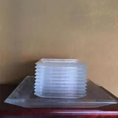 ガラス　角皿　セット　大皿1 小皿10枚