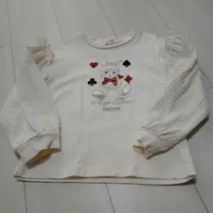 メゾピアノ　アリスコラボ　トランプうさぎ　長袖Tシャツ　120サイズ