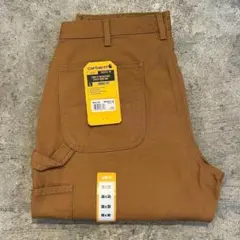 新品 カーハート B11 ウォッシュド ダック ペインター パンツ茶 32x30 