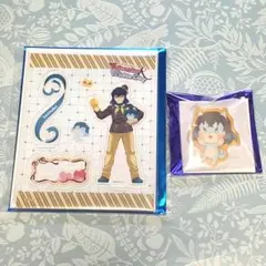 鬼滅の刃 嘴平伊之助 バレンタイン2026 アクリルスタンド アニマルバッジ2点