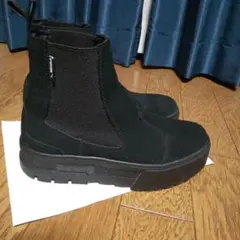プーマ　PUMA　スウェード　黒 サイドゴアブーツ 25cm　メイズチェルシー