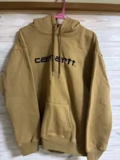 Carhartt ロゴ刺繍 プルオーバーパーカー ブラウン