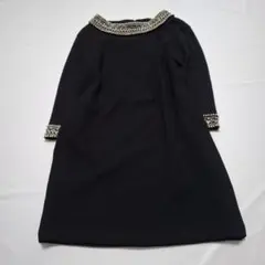 グレースコンチネンタル　ビジュー付ミニワンピース　フォーマル　36