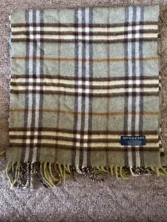 【カシミヤ100%】BURBERRY チェック柄マフラー