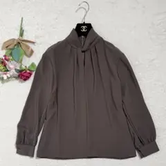 超美品】theoryluxe ボウタイ風ブラウス トリアセテート ネイビー