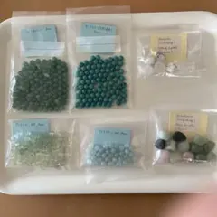 ⭐️さわやかグリーン系パワーストーン4種タンブル4種まとめ売り⑦