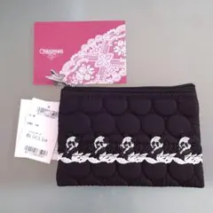 限定！近沢レース パンダ ポーチティッシュケース ブラック