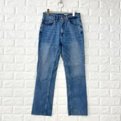 ❤️ザラ/EUR34/青/デニム/ストレートパンツ/ストレッチ/春夏のサムネイル