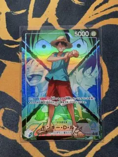 美品】ワンピースカード決戦の刻 ルフィ リーダーパラレル OP16-022