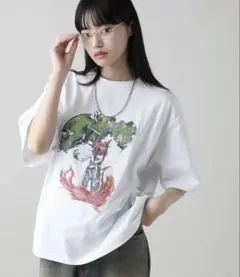 MSG ボックスシルエットヴィンテージプリントグラフィックTシャツ XL