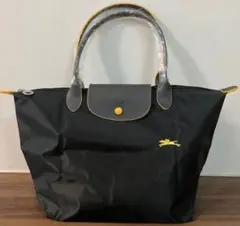 極美品 ロンシャン プリアージュ L ダークグレー トートバッグ 大容量