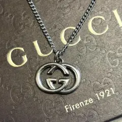 美品✨ GUCCI グッチ ネックレス ドクロ ゴースト スター GG シルバー