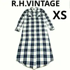 美品 R.H.VINTAGE チェック ヘビーネル シャツワンピース