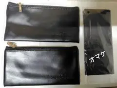 YUKIKO HANAI ブラックポーチ 2個セット❲オマケ付き❳のサムネイル