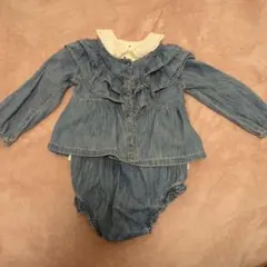 Gap デニムフリル付きベビー服セット