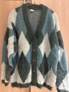 niko and ... アソート柄フェザーVネックカーディガン