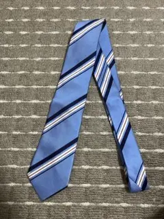 青 ストライプ ネクタイ THE SUIT COMPANY(SQUERE)