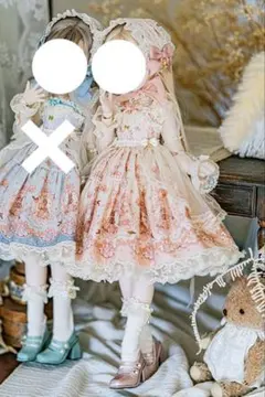 melody.C ribbon rabbit ジャンスカ　ピンク