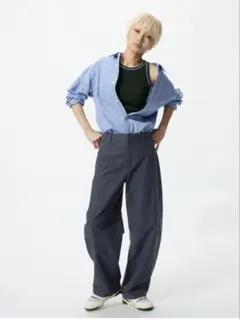ユニクロ　ジャージーバレルレッグパンツ　XS