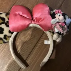ミニー・マウス ヒョウ柄カチューシャ