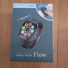 大画面 Smart Watch Flow リッチブラック 本体