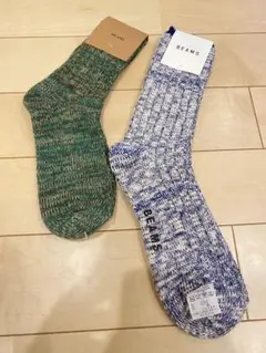 【新品未使用】BEAMS SOCKS 2足セット