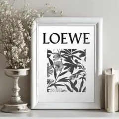 【50×70】ポスター インテリア LOEWE ロエベ 北欧 フラワー ロゴ 50×70】ポスター インテリア LOEWE ロエベ 北欧 フラワー ロゴ