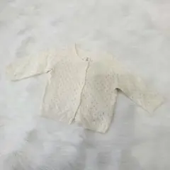 TUCKER TATE アイボリー 透かし編み カーディガン 3M