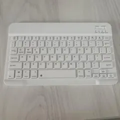 Bluetooth ワイヤレスキーボード 薄型 ホワイト 本体