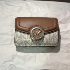 MICHAEL KORS 三つ折り財布 ブラウン/グレー