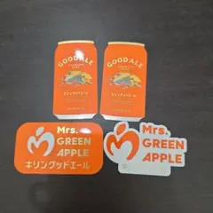 GOODALEビール缶とMrs. GREEN APPLEステッカーセット