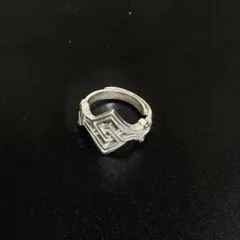 シルバー 幾何学模様 リング