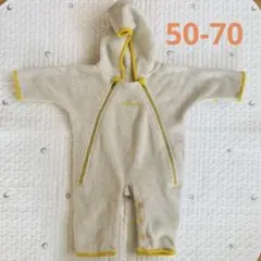美品❤️モンベル ベビーフリースアウター ロンパース 秋冬 暖かい
